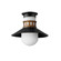 Admiralty One Light Outdoor Flush Mount in Black / Antique Brass (16|35120SWBKAB)