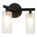 Kristof Two Light Wall Sconce in Black (423|W60802BK)