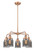 Downtown Urban Five Light Chandelier in Antique Copper (405|916-5CR-AC-G53)