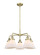Ballston Urban Five Light Chandelier in Antique Brass (405|916-5CR-AB-G41)