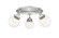 Ballston Urban Three Light Flush Mount in Brushed Brass (405|916-3C-BB-G204-6)