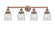 Edison Four Light Bath Vanity in Antique Copper (405|616-4W-AC-G52)