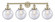 Edison Four Light Bath Vanity in Antique Brass (405|616-4W-AB-G204-8)