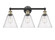 Edison Three Light Bath Vanity in Black Antique Brass (405|616-3W-BAB-GBC-84)