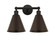 Edison Two Light Bath Vanity in Oil Rubbed Bronze (405|616-2W-OB-MBC-8-OB)