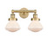 Edison Two Light Bath Vanity in Brushed Brass (405|616-2W-BB-G321)