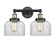 Edison Two Light Bath Vanity in Black Antique Brass (405|616-2W-BAB-G72)