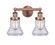 Edison Two Light Bath Vanity in Antique Copper (405|616-2W-AC-G192)
