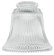 Glass Bell Shade Shade in Clear Ribbed (88|8125800)