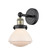 Edison One Light Wall Sconce in Black Antique Brass (405|616-1W-BAB-G321)