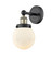 Edison One Light Wall Sconce in Black Antique Brass (405|616-1W-BAB-G201-6)