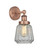 Edison One Light Wall Sconce in Antique Copper (405|616-1W-AC-G142)