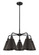 Ballston Five Light Chandelier in Satin Nickel (405|516-5CR-SN-MBC-8-SN)