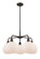 Ballston Five Light Chandelier in Oil Rubbed Bronze (405|516-5CR-OB-G121-8)