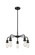 Downtown Urban Five Light Chandelier in Matte Black (405|516-5CR-BK)