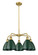 Ballston Five Light Chandelier in Brushed Brass (405|516-5CR-BB-MBD-75-GR)