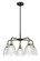Ballston Five Light Chandelier in Black Antique Brass (405|516-5CR-BAB-G382)