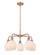 Downtown Urban Five Light Chandelier in Antique Copper (405|516-5CR-AC-G461-6)