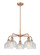 Downtown Urban Five Light Chandelier in Antique Copper (405|516-5CR-AC-G412)