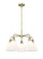 Ballston Five Light Chandelier in Antique Brass (405|516-5CR-AB-GBC-81)