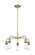 Downtown Urban Five Light Chandelier in Antique Brass (405|516-5CR-AB)