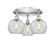 Ballston Three Light Semi-Flush Mount in Satin Nickel (405|516-3C-SN-G122-8)