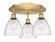 Ballston Three Light Semi-Flush Mount in Brushed Brass (405|516-3C-BB-GBD-754)