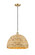 Ballston One Light Mini Pendant in Satin Gold (405|516-1P-SG-RBD-16-NAT)