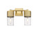 Downtown Urban LED Bath Vanity in Brushed Brass (405|428-2W-BB-G428-7CL)