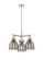 Downtown Urban Three Light Pendant in Polished Nickel (405|410-3CR-PN-G412-7SM)
