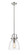 Downtown Urban One Light Pendant in Polished Nickel (405|410-1SS-PN-G412-8CL)