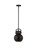 Downtown Urban One Light Pendant in Matte Black (405|410-1SS-BK-M410-8BK)