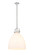 Downtown Urban One Light Pendant in Polished Nickel (405|410-1SL-PN-G412-16WH)