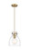 Downtown Urban One Light Pendant in Brushed Brass (405|410-1PS-BB-G412-8CL)