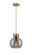 Downtown Urban One Light Mini Pendant in Brushed Brass (405|410-1PS-BB-G410-8SM)
