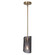 Huxlee One Light Pendant in Matte Black And Gold (387|IPL1131A01BKG)
