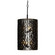 Estela Six Light Foyer Pendant in Matte Black/French Gold (137|380F06MBFG)