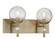 Populuxe Two Light Bath Vanity in Oxidized Aged Brass (7|1332-923)