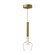 Rise LED Pendant in Brushed Gold/Clear (347|PD30501-BG/CL)