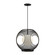 Kona One Light Exterior Pendant in Black/Opal Glass (347|EP56913-BK/OP)