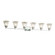 Veneto Luce Six Light Bath Bar in Brushed Nickel (102|GLA-8426-20-LACE-NCKL)