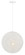 Entwined One Light Pendant in Matte White (42|P5570-44B)