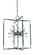 Zeta Eight Light Chandelier in Brushed Nickel with Matte Black Accents (8|L1118 BN/MBLACK) Zeta Eight Light Chandelier in Brushed Nickel with Matte Black Accents (8|L1118 BN/MBLACK)