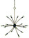 Comet 16 Light Chandelier in Antique Brass with Matte Black Accents (8|L1076 AB/MBLACK)