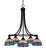 Paramount Five Light Chandelier in Matte Black (200|3415-MB-9355)