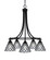 Paramount Five Light Chandelier in Matte Black (200|3415-MB-9185)