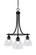 Paramount Three Light Chandelier in Matte Black (200|3413-MB-4760)