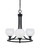 Paramount Three Light Chandelier in Matte Black (200|3403-MB-4101)