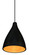 LED Pendant in Aluminia Black (408|PD249BLGORTL6BM)