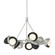 Brooklyn Nine Light Pendant in Sterling (39|131068-SKT-MULT-85-10-GG0711)